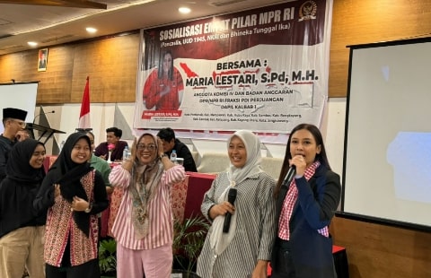 Lewat Sosialisasi Empat Pilar, Maria Lestari Ajak Masyarakat Merawat dan Cinta Tanah Air