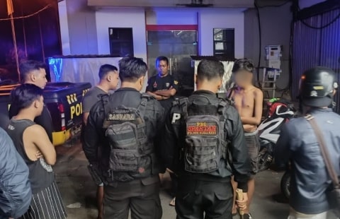 Gagalkan Aksi Tawuran, Polres Kubu Raya Amankan 6 Remaja dan 2 Celurit