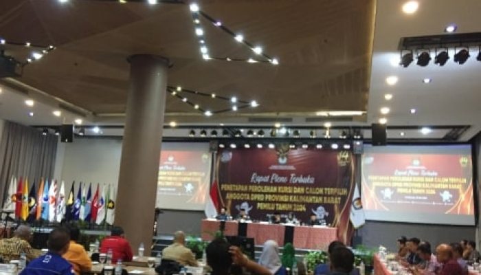 KPU Kalbar Gelar Rapat Terbuka Penetapan Perolehan Kursi dan Calon Terpilih Pemilu 2024