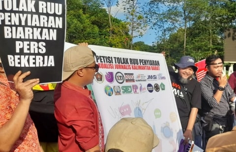 JMSI Bersama Organisasi Jurnalis di Kalbar Tolak RUU Penyiaran