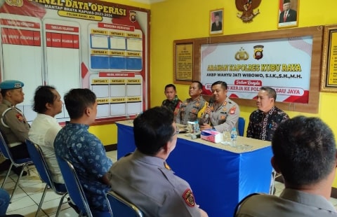 Kapolres Kubu Raya: Optimalisasi Pelayanan Polsek Rasau Jaya Secara Responsif, Partnership dan Solutif