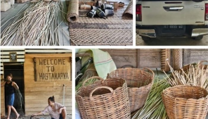 Intip Produksi Kerajinan Berbahan Rotan di Koperasi Bung Topui Jagoi Babang