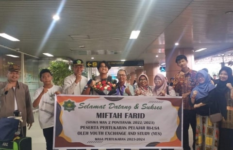 Miftah Farid Siswa MAN 2 Pontianak Sukses Pertukaran Pelajar RI-USA. Foto/Istimewa. 