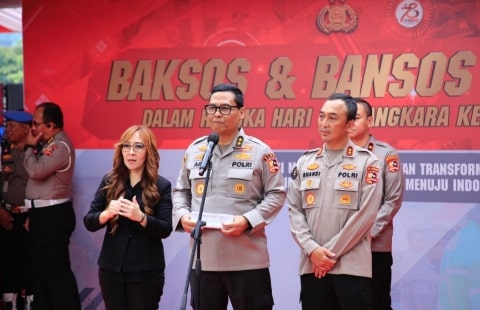 Polri Bangun Fasilitas Air Bersih Hingga Perbaiki Tempat Ibadah Sambut Hari Bhayangkara ke-78