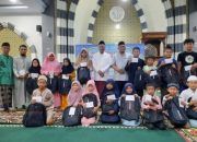 Kepala Kankemenag KKR Sampaikan Donasi Perlengkapan Sekolah di Masjid Kubah Merah