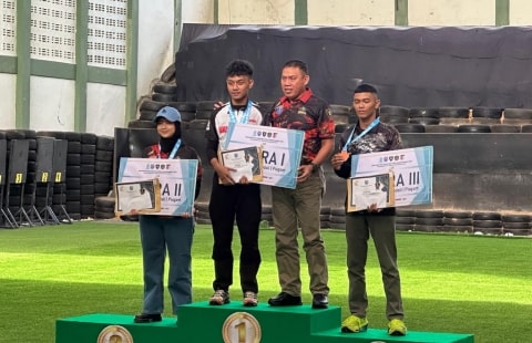 Arvin Borong 4 Trofi di Kejuaraan Menembak Nasional Tanjungpura Shooting Championship. Foto/Istimewa. 