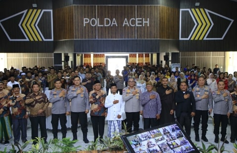 NCS Polri Rangkul FKUB Aceh Rawat Kerukunan Jelang Pilkada Serentak 2024. Foto/Istimewa. 