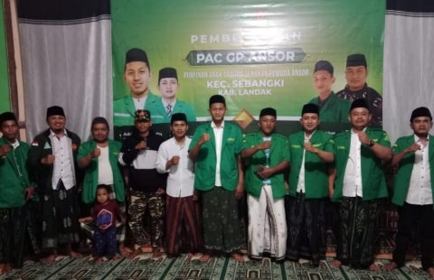 GP Ansor Landak Bentuk Pengurus PAC di Kecamatan Sebangki. Foto/Istimewa. 