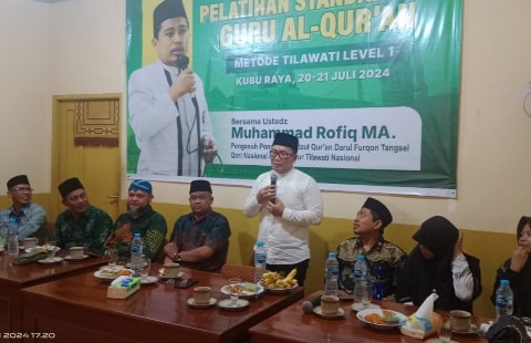 Mustasyar PCNU Kubu Raya, Sujiwo Tutup Secara Resmi Pelatihan Standarisasi Guru Al-Qur'an