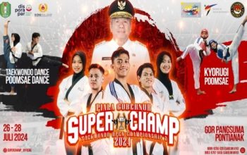 Semarak Taekwondo Open Champhionship 2, Ratusan Peserta Ramaikan Super Camp Piala Gubernur Kalbar