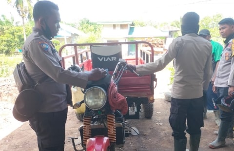 Skandal Penggelapan Pupuk NPK, Mandor dan Lima Pekerja PT SJP Ditangkap Polisi. Foto/Istimewa. 