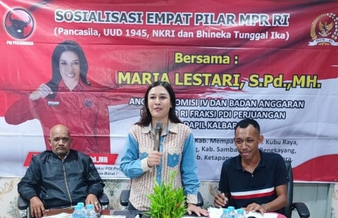 Anggota DPR RI Fraksi PDI Perjuangan Maria Lestari, S.Pd., MH.