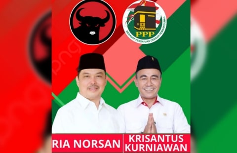 Muncul Poster Ria Norsan-Krisantus Kurniawan: Akan Daftar ke KPU Kalbar Besok