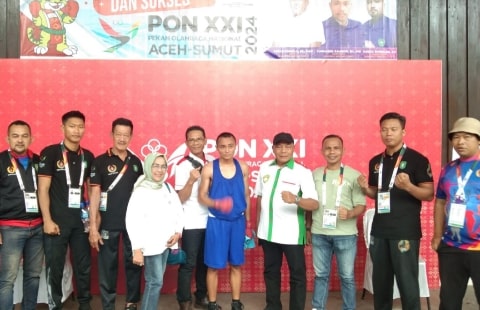 Tinju Wellem Tambah Medali Perunggu, Tim II KONI Kota Pontianak di Sumut Serahkan Tali Asih Tanda Apresiasi