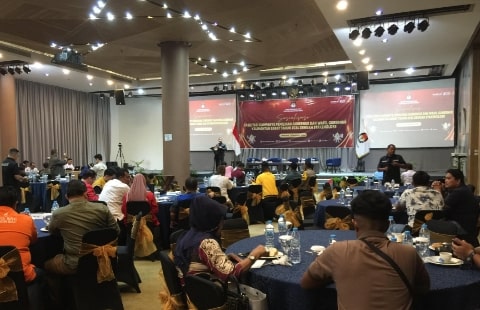 Sosialisasi Fasilitasi Kampanye Pemilihan Gubernur dan Wakil Gubernur dengan Stakeholder bertempat di Hotel Golden Tulip, Kota Pontianak, Kalimantan Barat, Kamis, (19/09/24).