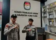 Polres Kubu Raya Amankan Tahapan Pemilu di Kantor Bawaslu dan KPU