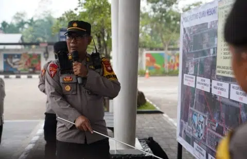 177 Personel Gabungan Amankan Debat Paslon di Pilkada Kubu Raya. Foto/Istimewa. 