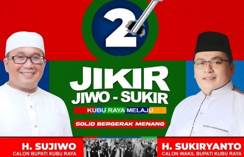 Survei CNN Pasca-Debat Pilkada Kubu Raya: Elektabilitas Jikir 50,3%, Ramah 28,7%, Roma 17%