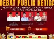 Debat Ketiga Pilgub Kalbar 2024: Kebijakan Politik, HAM, dan Tata Kelola Pemerintahan