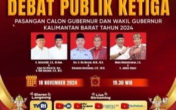 Debat Ketiga Pilgub Kalbar 2024: Kebijakan Politik, HAM, dan Tata Kelola Pemerintahan