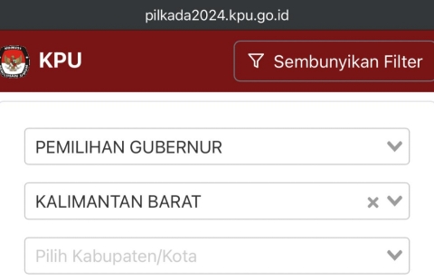 Cara Pantau Hasil Hitung Cepat Pilgub Kalbar 2024 via Link KPU