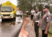 Satlantas dan DLLAJ Kubu Raya Gelar Patroli di Kawasan Rawan Banjir KM 39