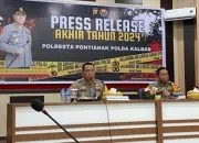 Polresta Pontianak Gelar Konferensi Pers Akhir Tahun 2024