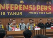 Konferensi Pers Polres Kubu Raya: Dari 270 Kasus, 197 Berhasil Diselesaikan