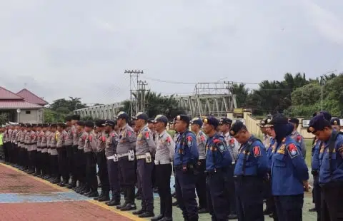 Sebanyak 520 Personel Gabungan Amankan Malam Tahun Baru di Kubu Raya. Foto/Istimewa. 