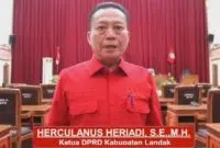 Herculanus Heriadi, Ketua DPRD Kabupaten Landak periode 2024-2029. Foto/Istimewa. 