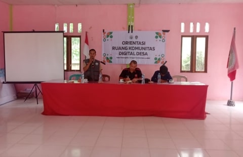 Peluncuran Ruang Komunitas Digital Desa Diluncurkan di Desa Tonang Kabupaten Landak