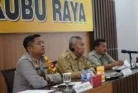 Pj Bupati dan Kapolres Kubu Raya Hadiri Rakor Ketahanan Pangan Bersama Kementan RI dan Polri. Foto/Istimewa. 