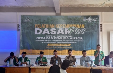 PAC GP Ansor Kecamatan Jongkat Sukses Gelar Pelatihan Kepemimpinan Dasar