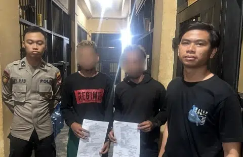 Dua Pencuri Kabel di Kubu Raya Ditangkap Polisi. Foto/Istimewa. 