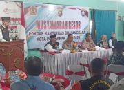 Kapolresta Pontianak Hadiri Musyawarah Resor Pokdarkamtibmas Bhayangkara