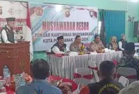 Kapolresta Pontianak Hadiri Musyawarah Resor Pokdarkamtibmas Bhayangkara. Foto/Istimewa. 