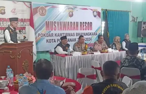 Kapolresta Pontianak Hadiri Musyawarah Resor Pokdarkamtibmas Bhayangkara. Foto/Istimewa. 