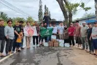 GP Ansor Mempawah Salurkan Bantuan Untuk Korban Banjir. Foto/Istimewa. 