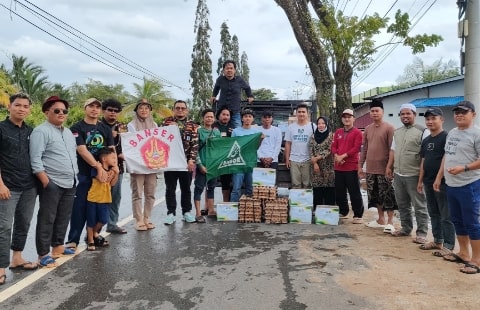 GP Ansor Mempawah Salurkan Bantuan Untuk Korban Banjir