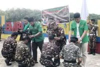 PW GP Ansor Sumbar Menghadiri Pembaretan Barisan Ansor Serbaguna Pasaman Barat. Foto/Istimewa. 