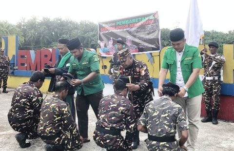 PW GP Ansor Sumbar Menghadiri Pembaretan Barisan Ansor Serbaguna Pasaman Barat