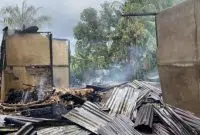 Akibat Korslering Listrik, Rumah Warga di Kubu Raya Ludes Terbakar. Foto/Istimewa. 