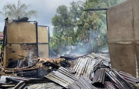 Akibat Korslering Listrik, Rumah Warga di Kubu Raya Ludes Terbakar. Foto/Istimewa. 