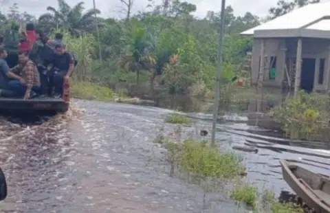 Pemkab Kubu Raya Tetapkan Status Tanggap Darurat Batingsor Akibat Banjir. Foto/Istimewa. 