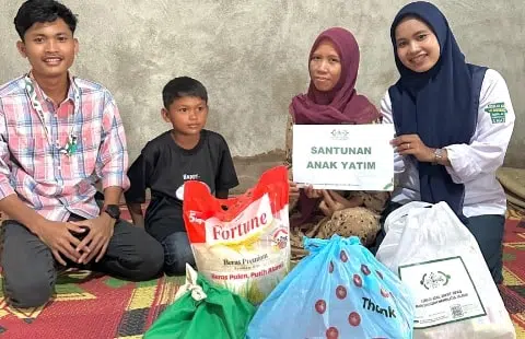 Sambut Ramadhan, NU Care LAZISNU Kalbar Santuni Anak Yatim. Foto/Istimewa. 