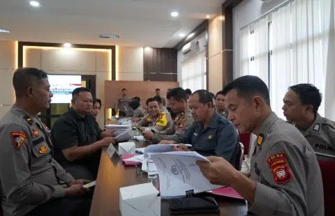 Pastikan Kelancaran Operasi, Tim Was Ops Polda Kalbar Lakukan Pengawasan di Polres Kubu Raya. Foto/Istimewa. 