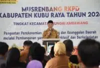 Pj Bupati Syarif Kamaruzaman Buka Musrenbang RKPD Kabupaten Kubu Raya Tahun 2026. Foto/Istimewa. 