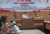 Itwasum Polri Audit PNBP di Polda Kalbar, Polres Kubu Raya dan 6 Polres Jajaran Polda Kalbar. Foto/Istimewa. 