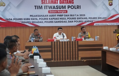 Itwasum Polri Audit PNBP di Polda Kalbar, Polres Kubu Raya dan 6 Polres Jajaran Polda Kalbar