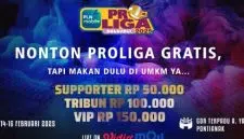 Cara Beli Tiket Proliga 2025 di GOR Pontianak Kalbar: Jadwal Dan Link Nonton Streaming Gratis. Foto/Istimewa. 